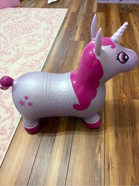 Waddle Purple & Pink Unicorn Hopper Toy for Toddler Girls